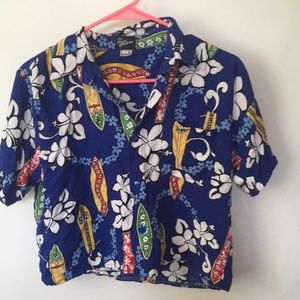 Hawaiian Cropped Shirt